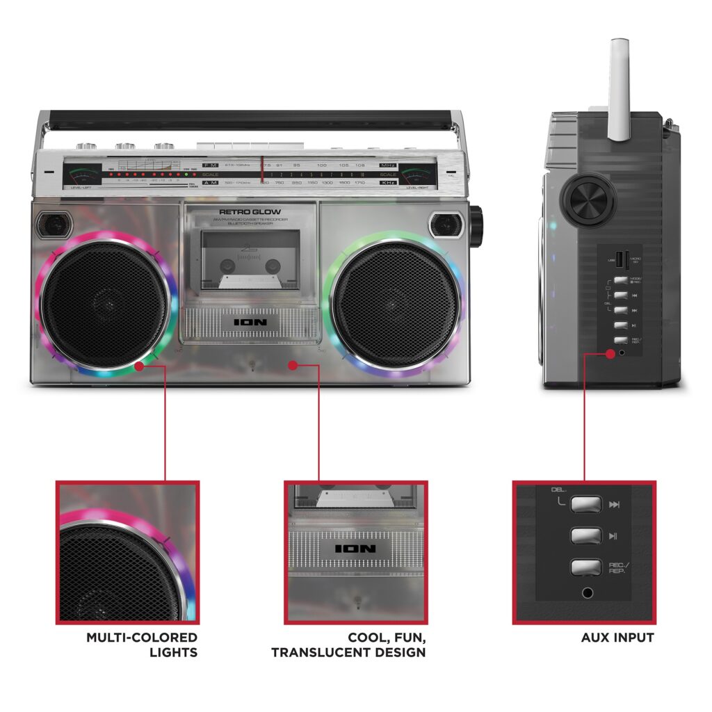 ION Retro Glow Boombox