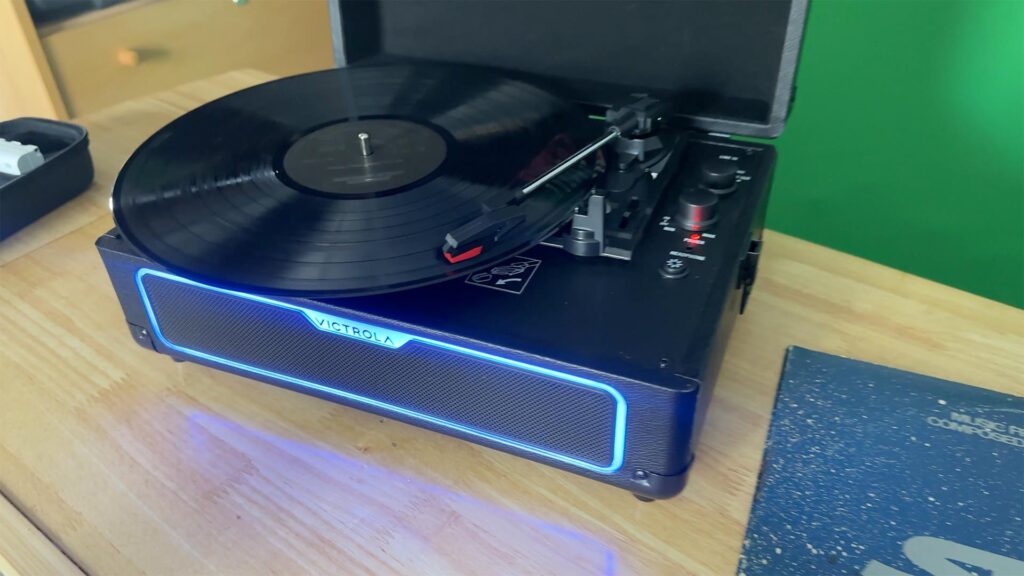 The Victrola Journey Glow in Action