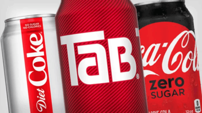 Diet Coke, Tab, and Coke Zero