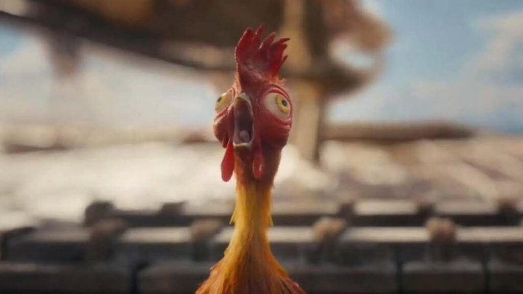 The disturbing, live-action version of Heihei